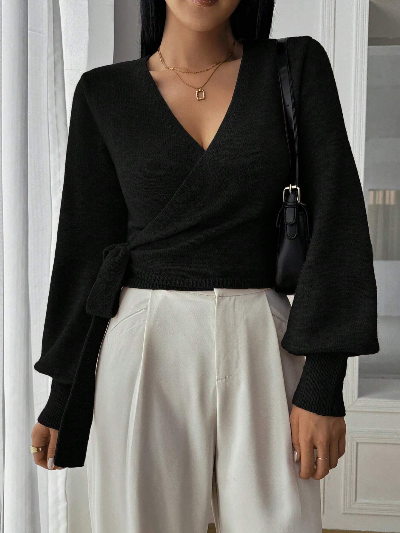 SEAME - Brenda Knitted Cardigan Black XS