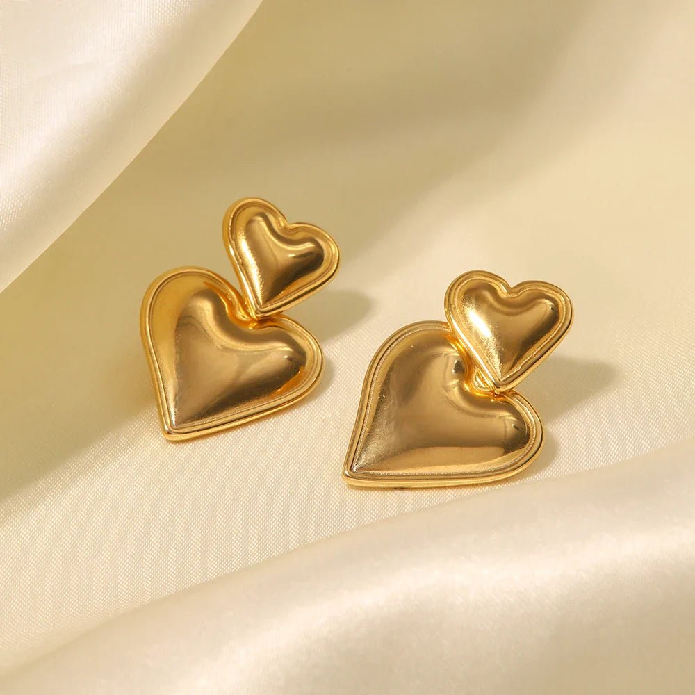Seame - Heart earrings silver