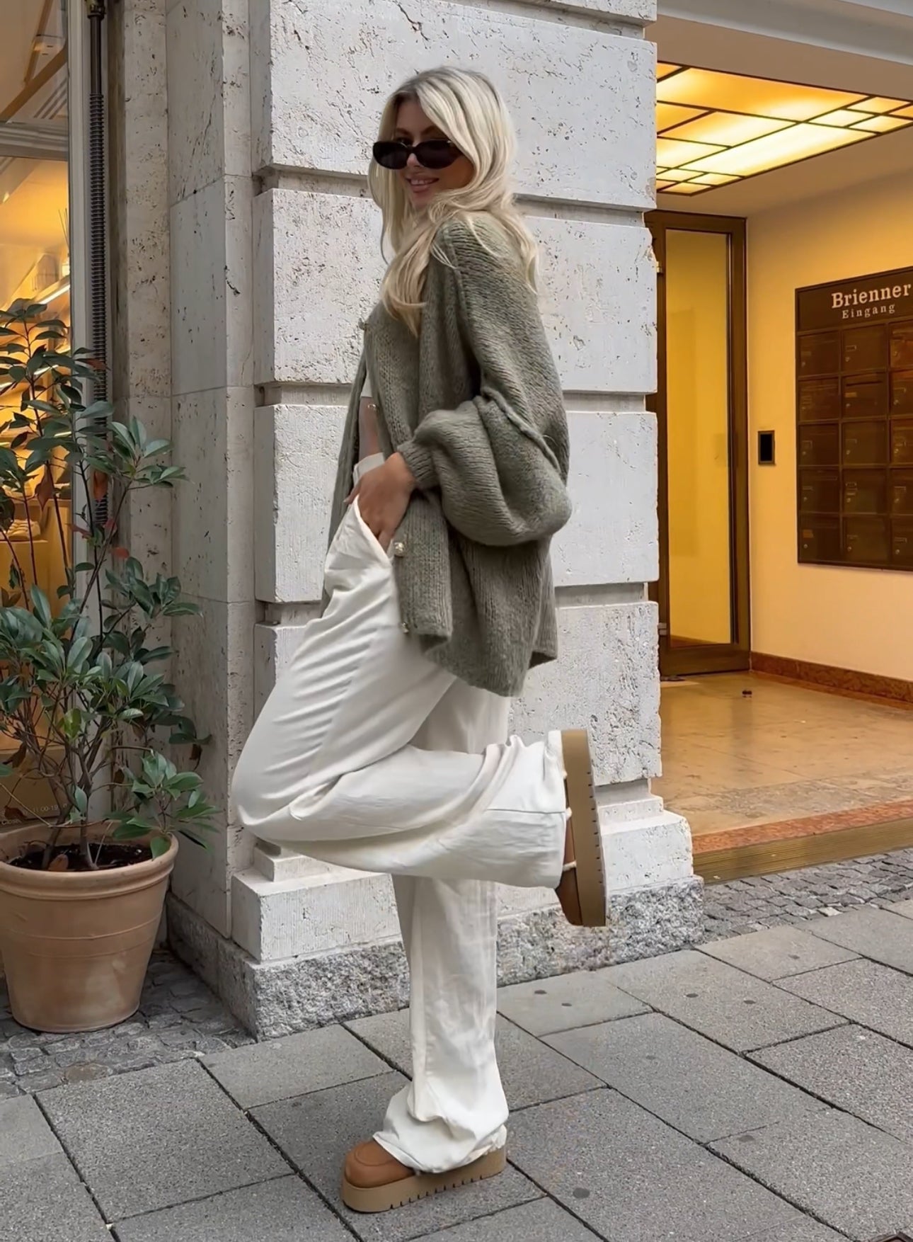 SEAME - Michaela Long Cardigan Black M