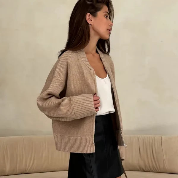 Hilda Cardigan with Zipper
