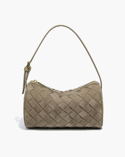 SEAME - Eva Woven Suede Bag Beige Regular