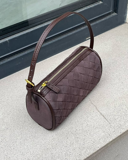 SEAME - Eva Woven Suede Bag Beige Regular