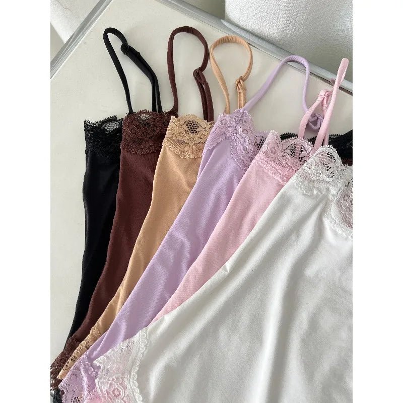 SEAME - Isla Lace Wireless Bodysuit Dark Brown M