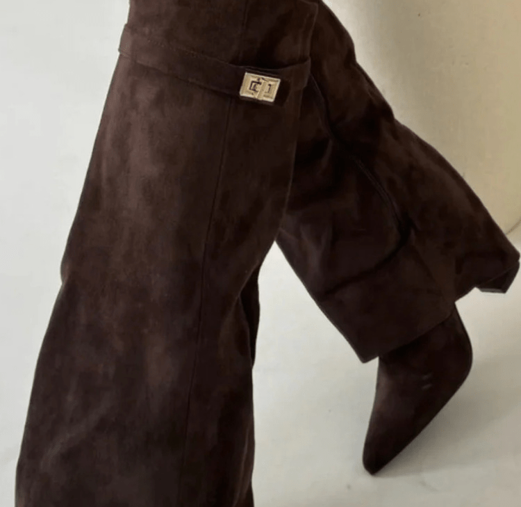 SEAME - Rachelle Suede Boots Brown 36