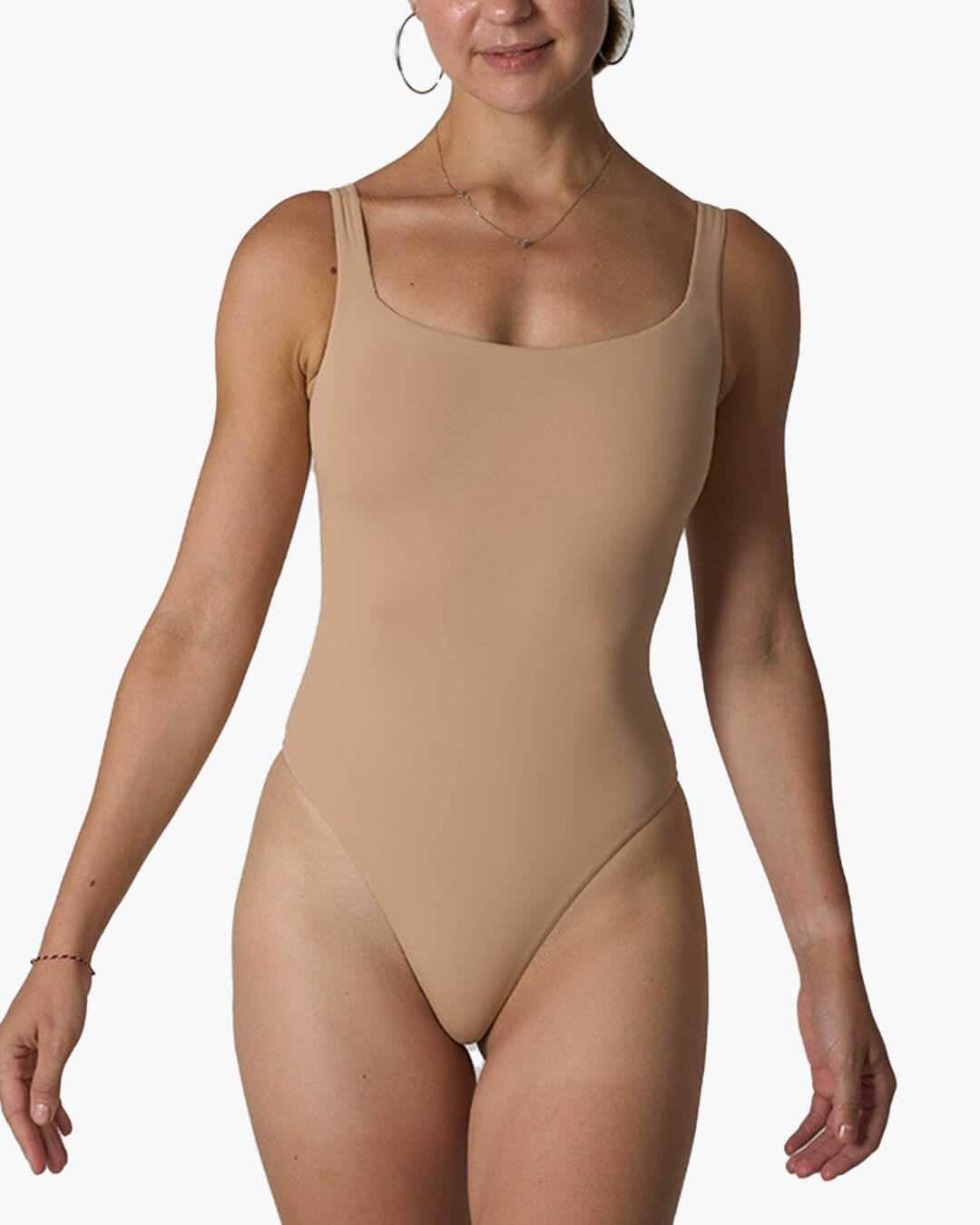 SEAME - Seame Square Shapewear Bodysuit Beige S